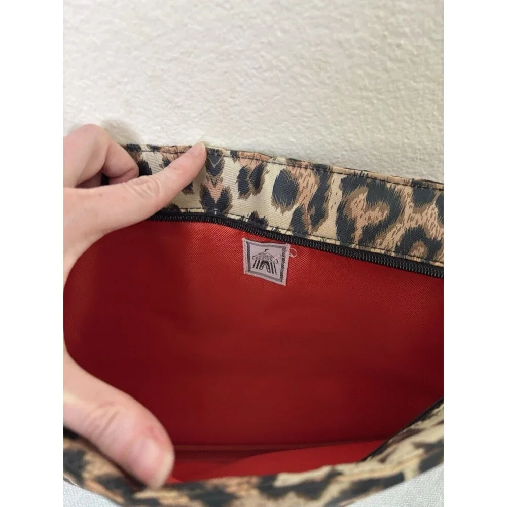 Laptop Sleeve Case Leopard Print with Orange Piping 10x16 inches